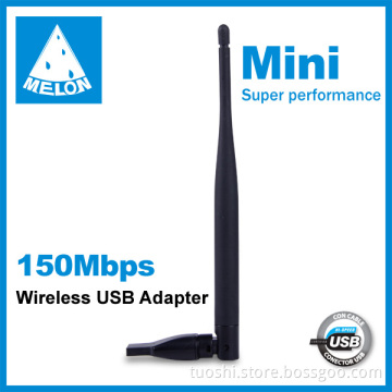 MTK7601 chipset wireless usb wifi adapter with omni antenna 6dbi 150Mbp Melon M155